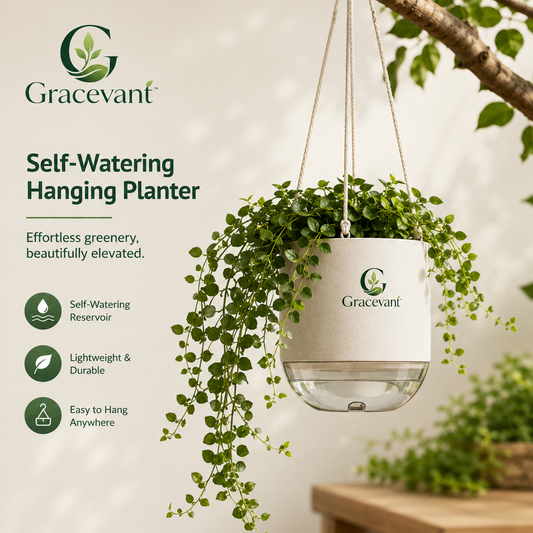 Gracevant™ SkyHaven Self-Watering Hanging Planter