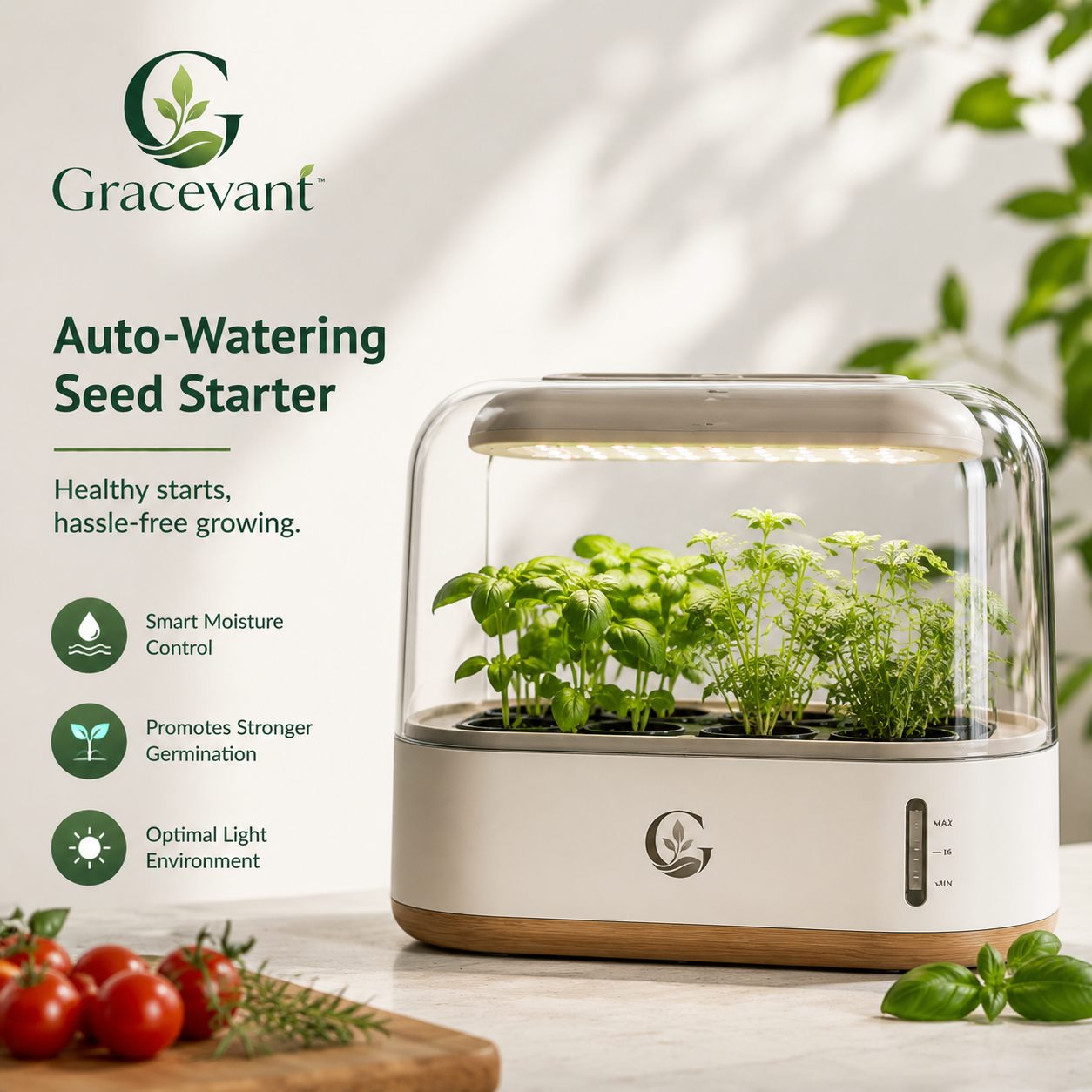 Gracevant™ SproutSync Smart Germination Garden